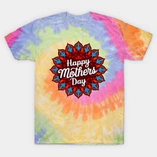 Happy mothers day, fun flowers vintage print shirt 3 T-Shirt